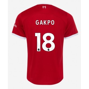 Liverpool Cody Gakpo #18 Replica Home Stadium Shirt 2023-24 Short Sleeve